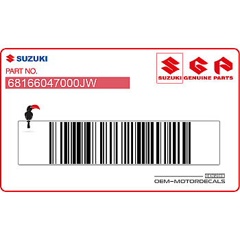 Adesivo posteriore coda carena