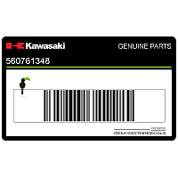 KAWASAKI Zijpaneel sticker, rechterkant 56076-1348