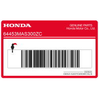 HONDA Graphique CBR de carénage inférieur, côté gauche 64453-MAS-300ZC