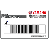 YAMAHA Naklejka na obręcz 23P-F17C0-U0-10-14