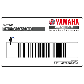 Belly pan decal, left side