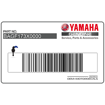 Tail cowl decal, left side