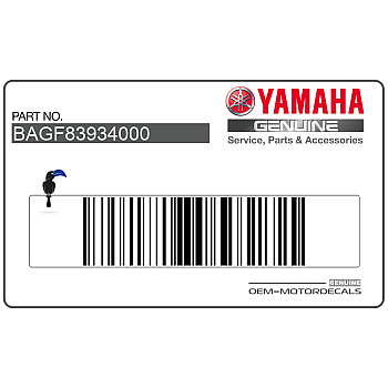 Belly pan decal, left side