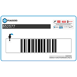 Belly pan decal, left side