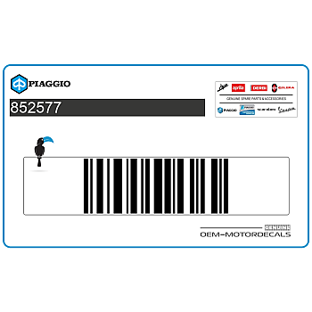 Belly pan decal, left side