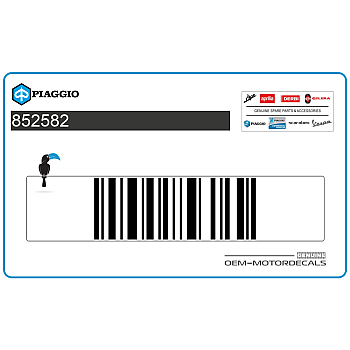 Tail cowl decal, left side