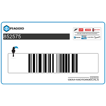 Bovenkuip sticker, linkerkant