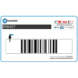 Front cowling decal, left side