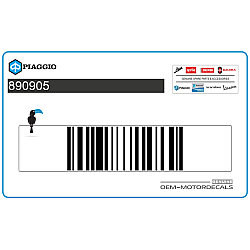 Front cowling decal, right side