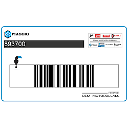 Front cowling decal, left side