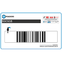 Side cowling decal, right side