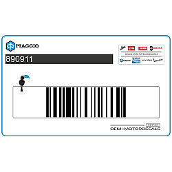 Belly pan decal, left side