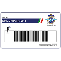 MV AGUSTA Naklejka, lewa strona SPMV80A0B0311