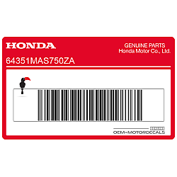 Side cowling decal, left side