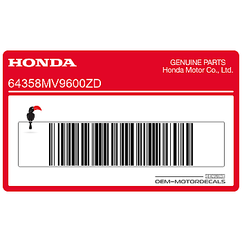 Autocollant bas de carénage, côté gauche