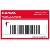 HONDA Autocollant carénage arrière queue, côté droit 83615-MV9-600ZD