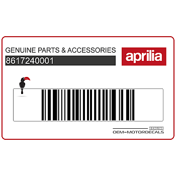 Front cowling decal, left side