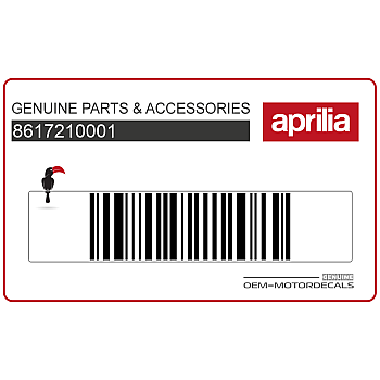 Side cowling decal, left side