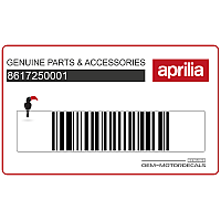 APRILIA Heckverkleidung Aufkleber 8617250001