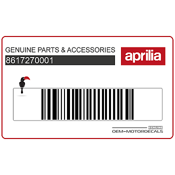 Tail cowl decal, left side