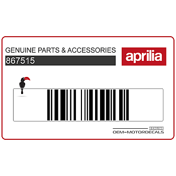 Autocollant de carénage supérieur avant