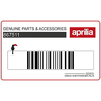 Autocollant carénage arrière queue, côté droit