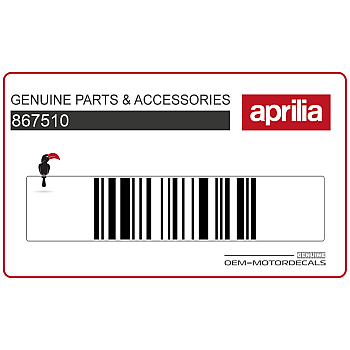 Autocollant carénage arrière queue, côté droit