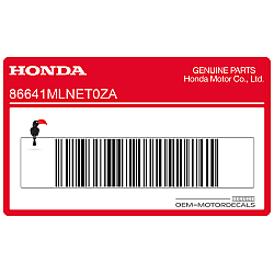 Side cowling decal, right side