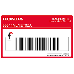 Bovenkuip sticker, linkerkant