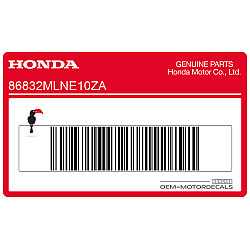 Kontpaneel sticker, linkerkant