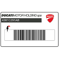 DUCATI Autocollant de réservoir 4381C291AB