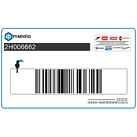 PIAGGIO GROUP Adesivo, lato destro 2H006662