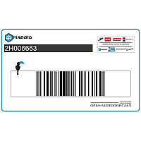 PIAGGIO GROUP Autocollant, côté gauche 2H006663