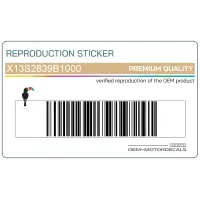 REPRODUCTION Emblemat na osłonę boczną X13S2839B1000