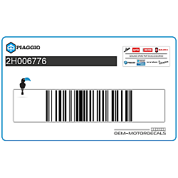 Autocollant de carénage supérieur avant