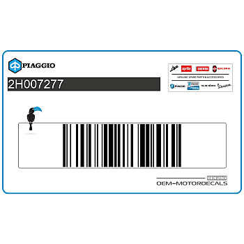 Autocollant de carénage supérieur avant, côté droit