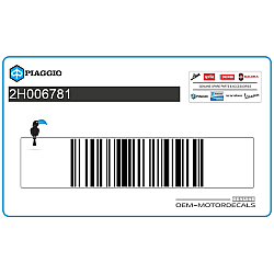 Autocollant de capot de cadre, côté gauche