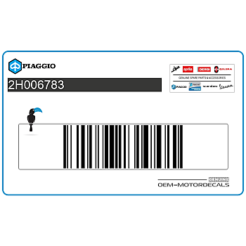 Autocollant carénage arrière queue