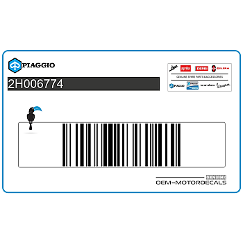 Voorspatbord sticker, rechterkant