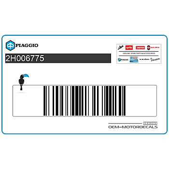 Voorspatbord sticker, linkerkant