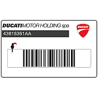 DUCATI Naklejka na przedni błotnik 43816361AA