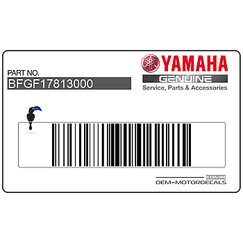 Autocollant de capot de cadre, côté gauche