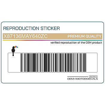 Naklejka na osłonę boczną, prawa strona