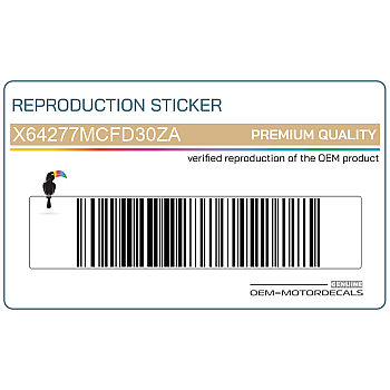 Seitenverkleidung Aufkleber, Rechte Seite