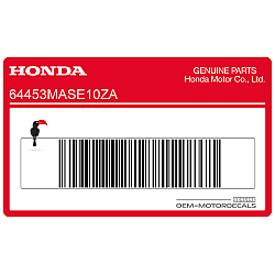 Belly pan decal, left side