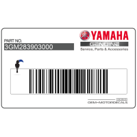YAMAHA Adesivi carena anteriore superiore, set 3GM-28390-30-00