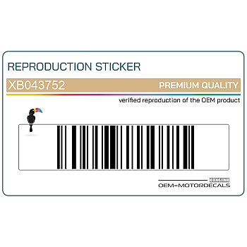 Adesivo carena anteriore superiore, lato destro