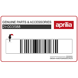 Adesivo pannello laterale, lato sinistro