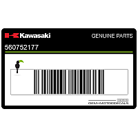 KAWASAKI Pegatina para panel lateral, lado derecho 56075-2177