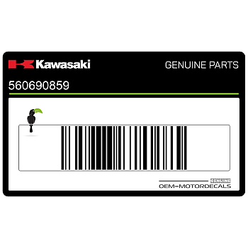 Autocollant carénage arrière queue, côté gauche